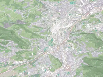 Cityscape Chambery France  3D model
