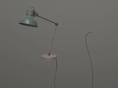Lampshade desk lamp - desk lamp Free low-poly 3D model