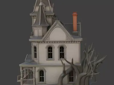 Haunted House 3D Model 3D model