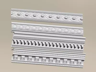 Plaster moulding 3D model