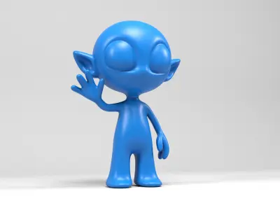 Alien  3D print model get