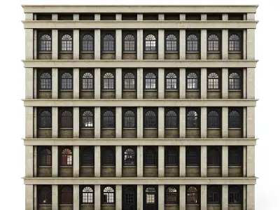 Tenement Building Low-poly 3D model