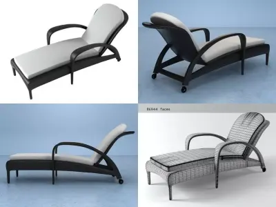 Tango chaise longue 3D model