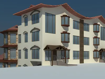4 Type House Model  3D model