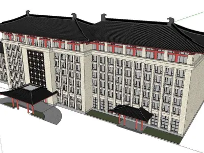 vacation spot-Resort-Fashion Leisure Hotel-0176 3D model