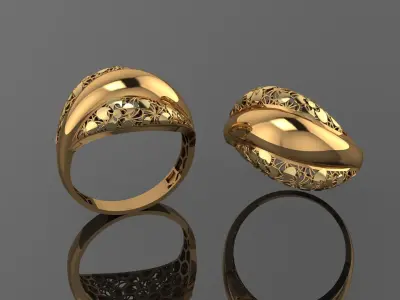 10 ring Turkish style fusion ring light weight  3D print model