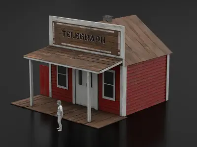 West Wild Home 13 Low-poly 3D model