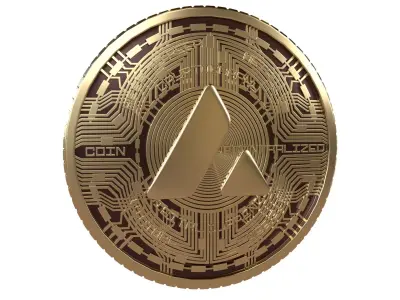 Avalanche Coin v7 002 3D model