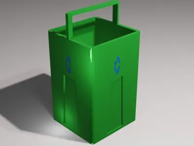 Trash Can 3D Model 3D model