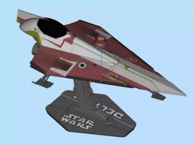 Delta-7 Star Wars  3D print model
