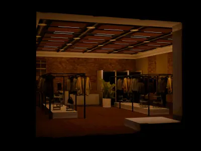 Low Poly Storefront Pack Low-poly 3D model