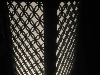 Kumiko Japanese Shoji Lantern - Shippo Tsunagi 3D print model