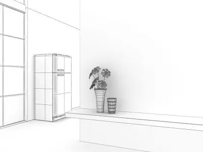 Breakfast Room 01 3D model