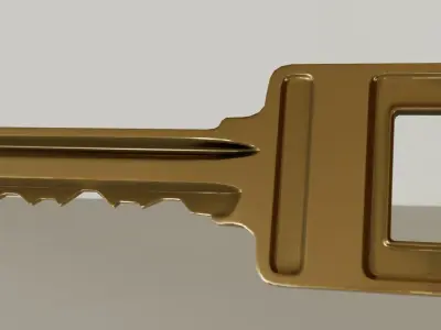 Wooden Varnished Door Low-poly 3D model