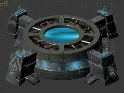 Moon - Air Supply Station 01 3D model