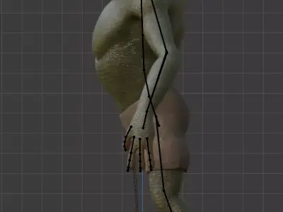 frogman game ready 3d model  Low-poly 3D model