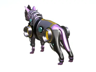 Dog Sci-fi Armor 3D model
