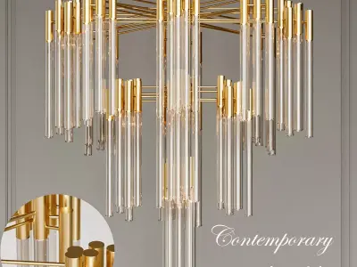 Contemporary chandelier 3D model