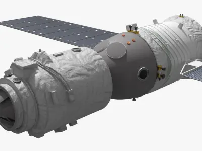  Shenzhou Crew Spacecraft with Solar Panels 