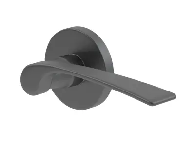 Urfic Como Door Handle Matt Black 3D model