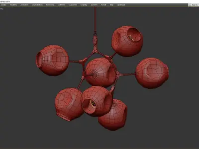 BRANCHING BUBBLES BB 07 Low-poly 3D model