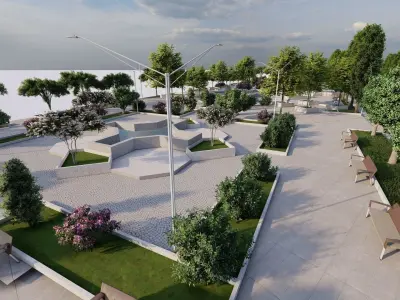 Master park-public park-Private Park Landscape 3D model