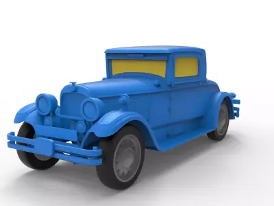 Nash Advanced 1927 Classic Car 3D print model