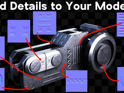 Sci-Fi Decal Normal Maps Texture Pack Texture