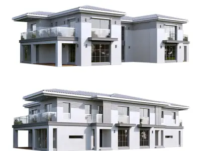 Classic Villa 2 3D model buy