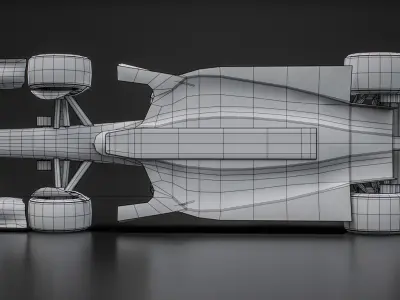  Formula 1 2026 Showcar White Mockup F1 Race Car Concept 