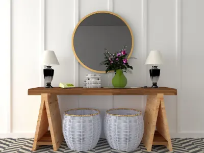 Bohemian console table  3D model