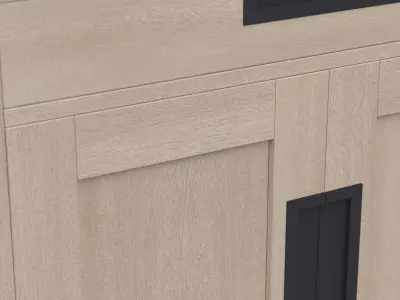 Mercana Braxton 2 Door Accent Cabinet 69931 3D model