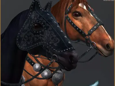 Horse for Heroes Light Version Low-poly 3D model
