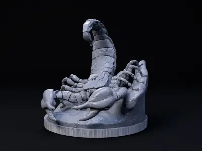 Scorpion mecha robot 32mm scale pre-supported 3D print model