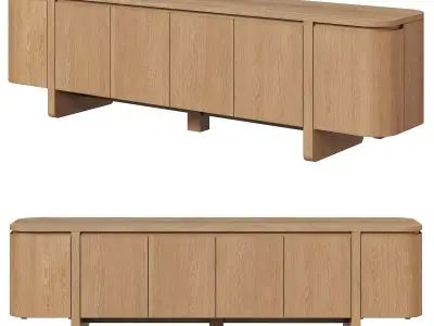 Elle Media Console by Four Hands 3D model