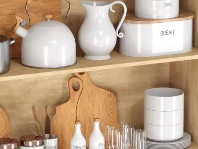 Kitchenware set 02 3D model