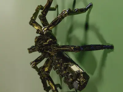 Steampunk Spider 3D print model