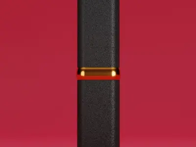 Gliter Lipstick 3D Model 3D model