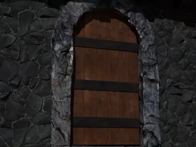 The Hearthstone Bakery   Medieval 3D Asset Low-poly 3D model