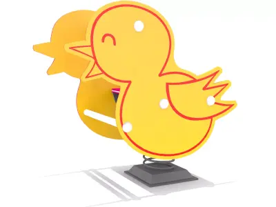 Playground - Bird Rider Low-poly 3D model