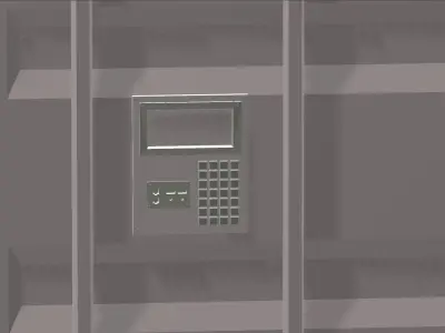 FUTURISTIC SHIPPING CONTAINER orCARGO 3D model