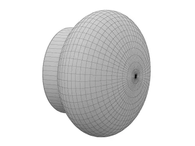 Modern Outdoor Orb Wall Light 3D model