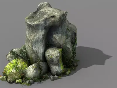 Explore the mountains - Rocks 05 3D model