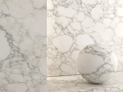 Marble Material and Porcelain Stoneware Tiles - Set 22 Texture