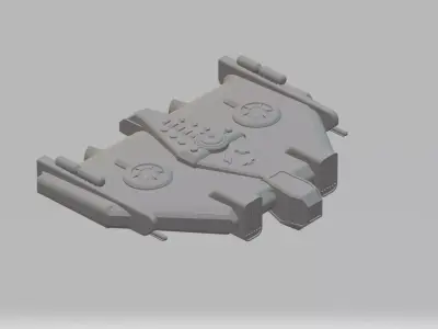 CS3-072023 Concept Starship 3D print model