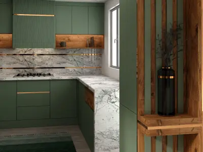 Modern Kitchen Cabinet  Free 3D model