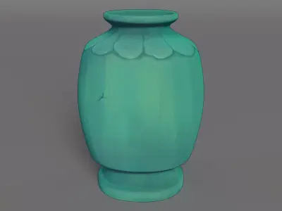 Jar - low poly 3D model