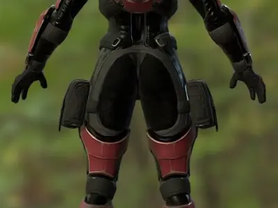 Sci Fi Female Soldier - Professional Pack 3D model