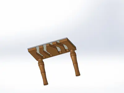 Wooden Table 3D MODEL 3D print model