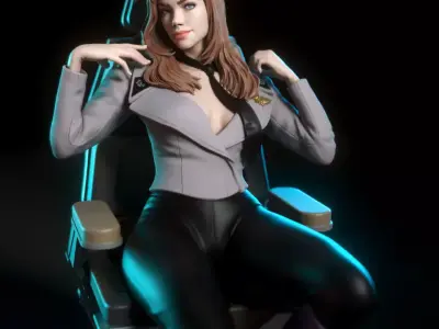 Carmen Ibanez from Starship Troopers 3D print model